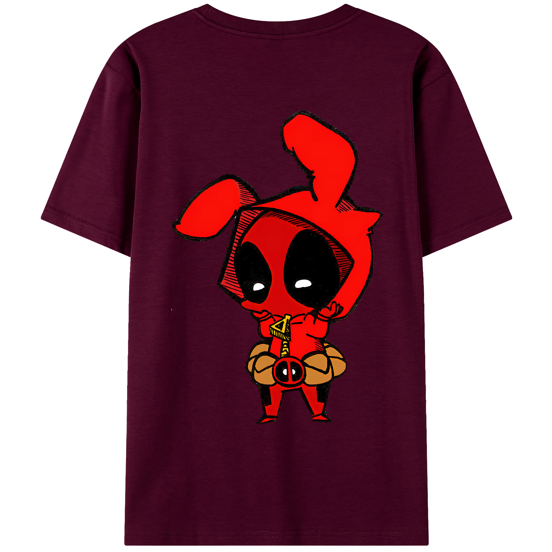 （画像用） Deadpool デッドプール レディース半袖Tシャツ(バックプリント)